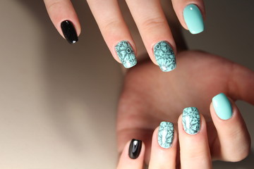 stylish design of manicure
