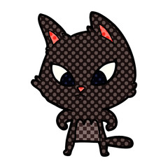 confused cartoon cat