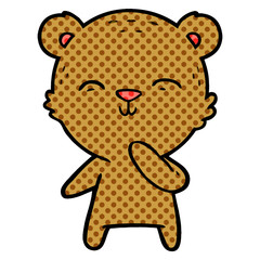 happy cartoon bear