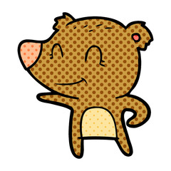 friendly bear cartoon