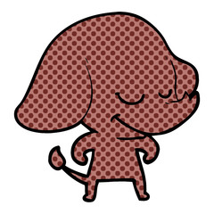 cartoon smiling elephant