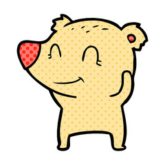 smiling polar bear cartoon