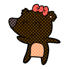 female bear cartoon