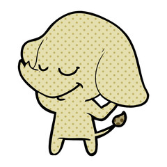 cartoon smiling elephant