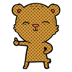 happy cartoon bear