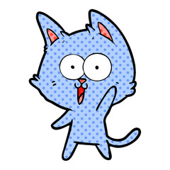 funny cartoon cat