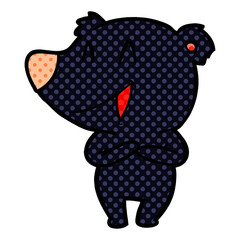 laughing bear cartoon