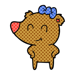 female bear cartoon