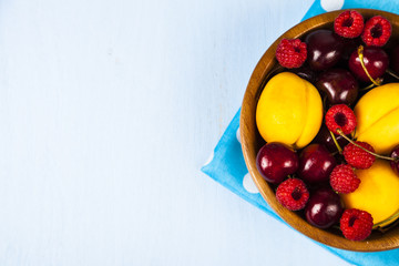 Ripe berries in a plate