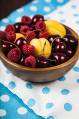 Ripe berries in a plate