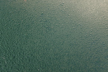 drops of dew on the table