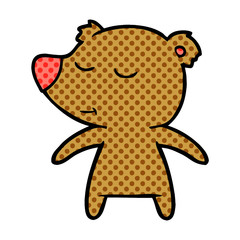 happy cartoon bear