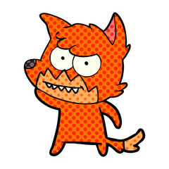 cartoon grinning fox