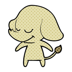 cartoon smiling elephant