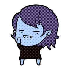 cartoon undead vampire girl