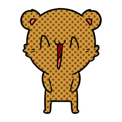 Obraz premium happy bear cartoon