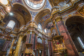 Fototapeta na wymiar San Carlo al Corso church, Rome, Italy