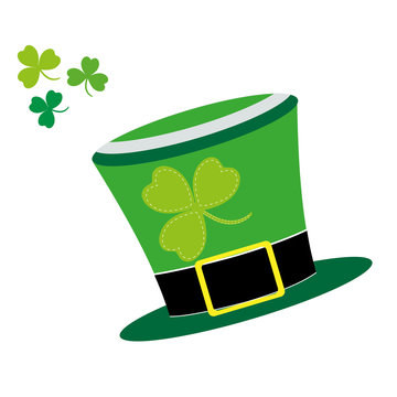 Saint Patrick's Day of hat. Isolated on white background. Vector