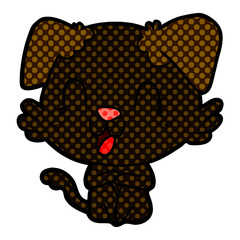 laughing cartoon dog