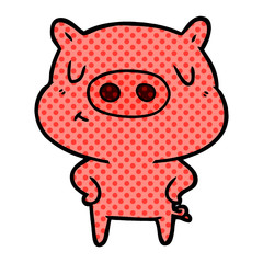 cartoon content pig