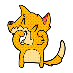laughing fox cartoon