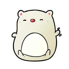 cute cartoon polar bear