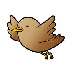 cartoon bird flying