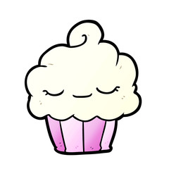 funny cartoon cupcake
