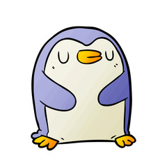 cartoon penguin