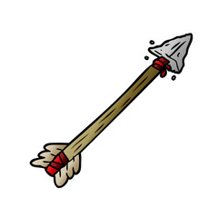 cartoon primitive arrow
