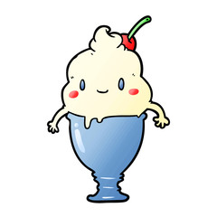 cute cartoon ice cream