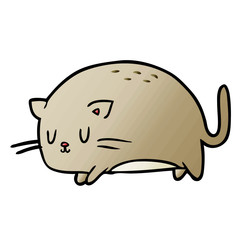 cute fat cartoon cat