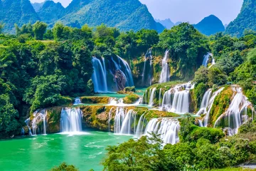 Fototapete Wasserfall Landscape Waterfall  © zhouyilu