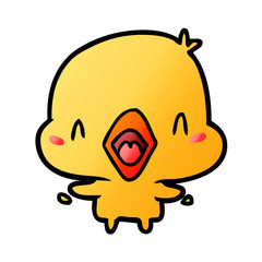 Obraz premium cartoon happy bird