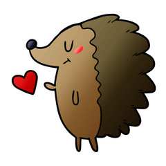 cute cartoon hedgehog