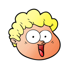 cartoon male face