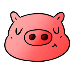 cartoon pig face