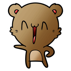 happy bear cartoon
