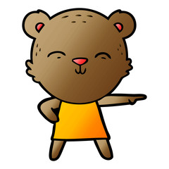 happy cartoon bear