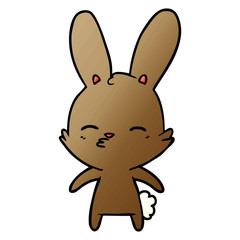 curious bunny cartoon