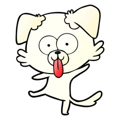 funny cartoon dancing dog