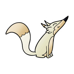 cartoon arctic fox