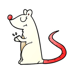 cartoon white mouse