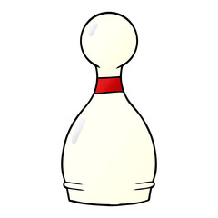 cartoon bowling pin
