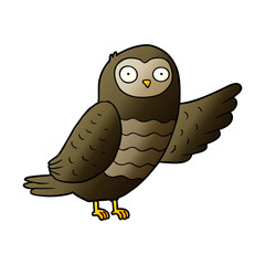 cartoon owl pointing