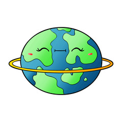 cartoon habitable alien planet