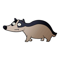 cartoon friendly badger