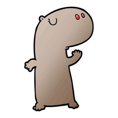 cartoon hippopotamus