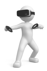3d Männchen virtual reality