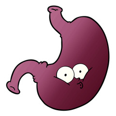 cartoon bloated stomach